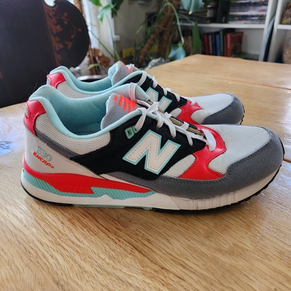 New Balance 530 90's Remix Encap Sneakers Womens Gray Orange Black White Size 10 - Picture 2 of 9